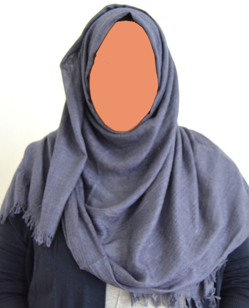 Maxi Cotton Hijab with Fringe – Denim
