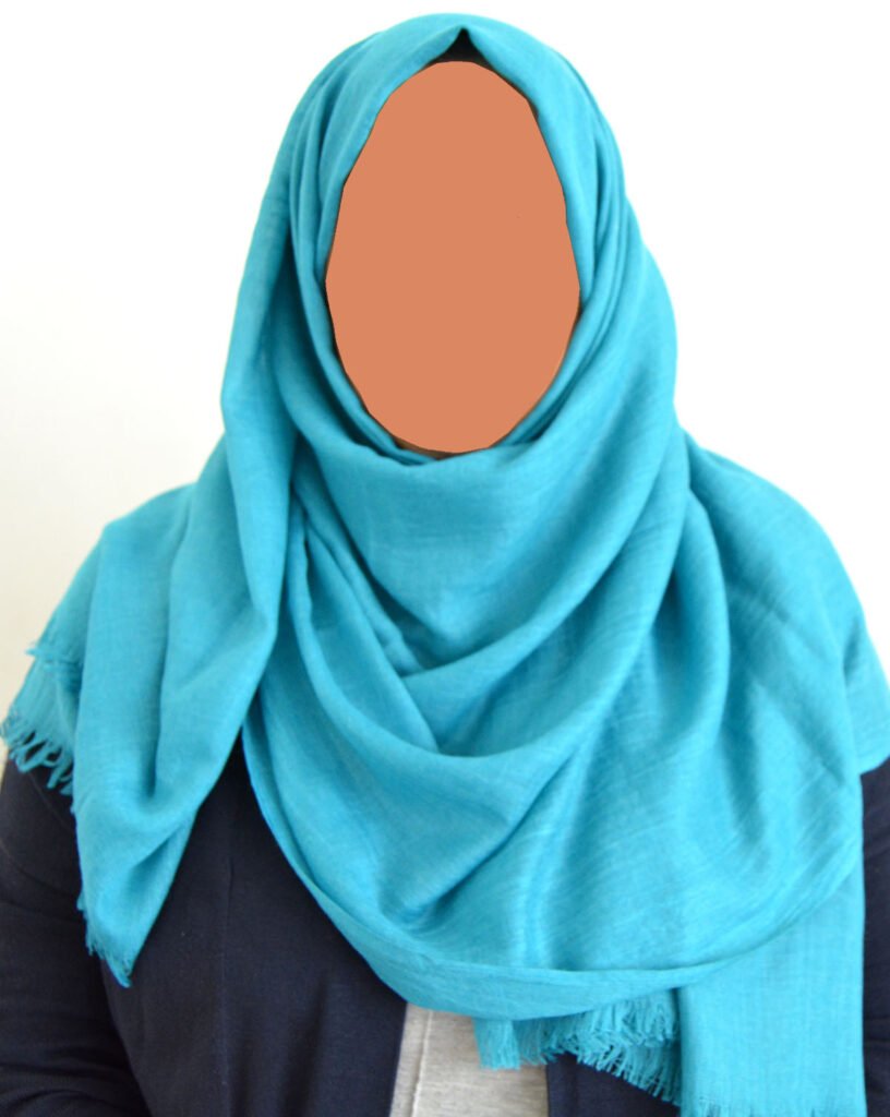 Maxi Cotton Hijab with Fringe – Intense Blue