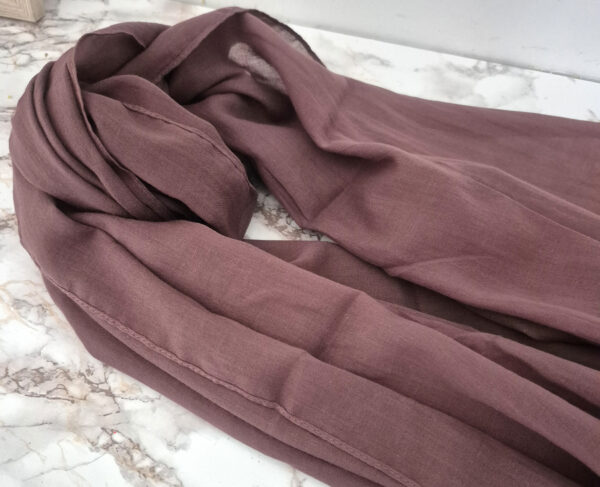 Maxi Cotton Mix Hijab – Medium Brown - Image 2