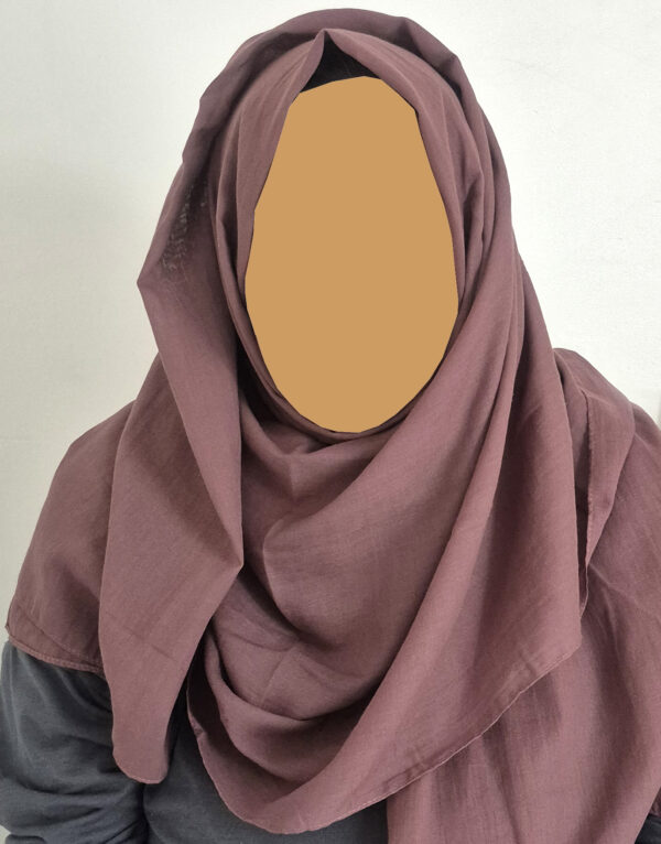 Maxi Cotton Mix Hijab – Medium Brown