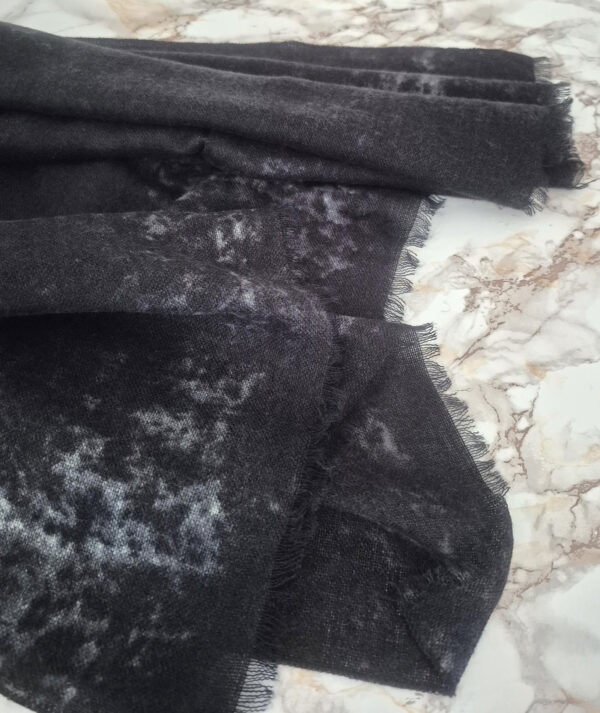 Tie Dye Effect Hijab – Black - Image 4