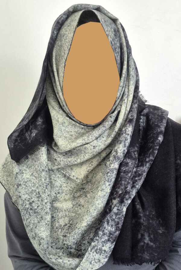 Tie Dye Effect Hijab – Black