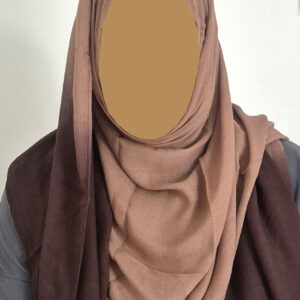 Ombre Edge Hijab – Brown