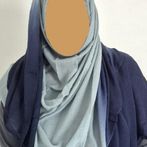 Ombre Edge Hijab – Green & Navy