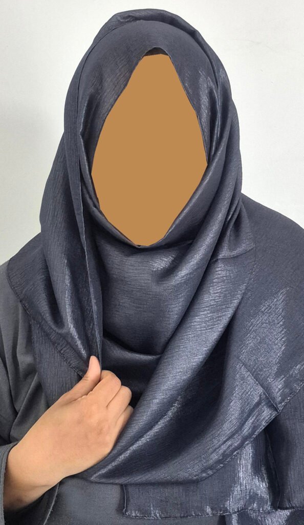 Shimmer Lightweight Hijab – Charcoal