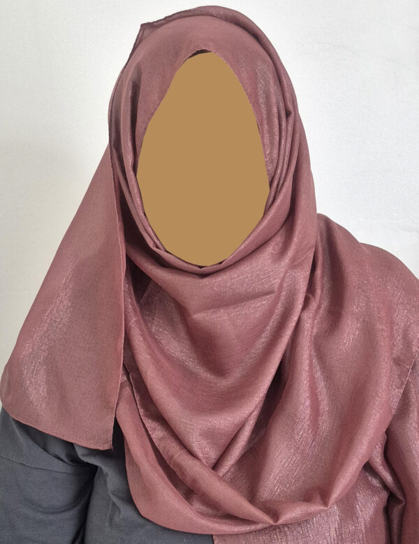 Shimmer Lightweight Hijab – Dusky Pink