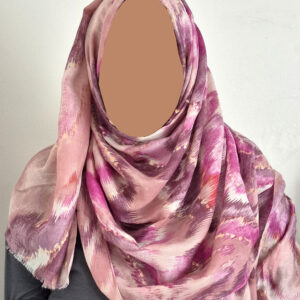 Abstract Print Hijab – Blush