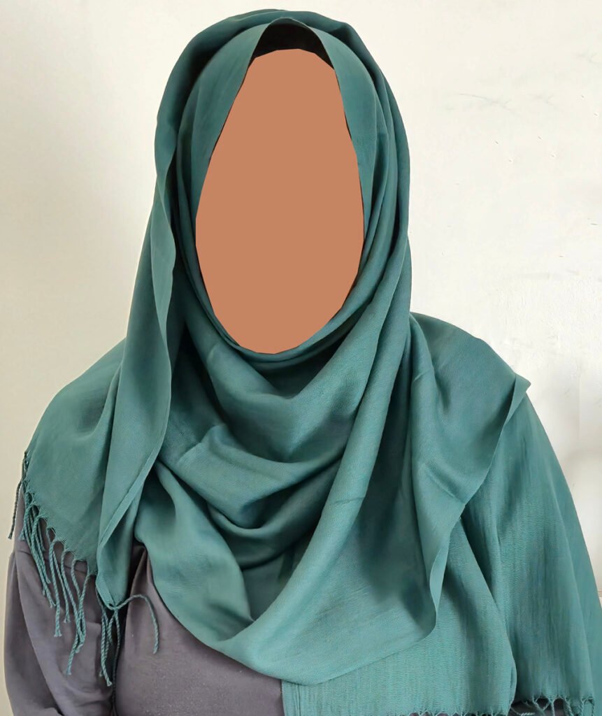 Lightweight Pashmina Hijab with Tassels - Forest Green