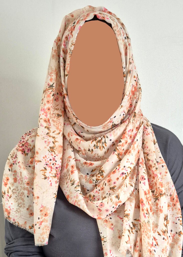 Meadow Floral Hijab – Beige