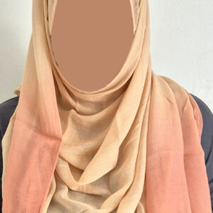 Ombre Edge Hijab – Nude & Pink